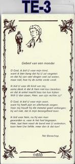 Te3 tegeltje gebed van een moeder afmeting 20 cm x 10cm, Ophalen of Verzenden, Zo goed als nieuw