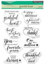 Nieuw clear stempels Grateful Heart Sentiments Penny Black, Ophalen of Verzenden, Nieuw, Man of Vrouw