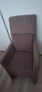 Comfortabele bruine stoel met wieltjes, Huis en Inrichting, Ophalen, Gebruikt, Bruin, Eén