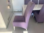 Stoel lila/paars voor eettafel of bureau 6 stuks compleet, Ophalen, Gebruikt, Overige kleuren, Stof