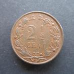 2,5 Cent 1890 Nederland, Postzegels en Munten, Munten | Nederland, Verzenden, Koning Willem III, Overige waardes, Losse munt