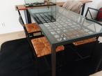Ikea tafel 'Granas' met 4 bijbehorende stoelen, Huis en Inrichting, Tafels | Eettafels, Ophalen, Gebruikt, 100 tot 150 cm, 50 tot 100 cm