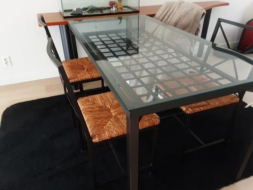 Ikea tafel 'Granas' met 4 bijbehorende stoelen, Huis en Inrichting, Tafels | Eettafels, Gebruikt, 50 tot 100 cm, 100 tot 150 cm