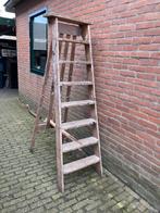 Antieke schilders trap, Doe-het-zelf en Verbouw, Ladders en Trappen, Gebruikt, Trap, Opvouwbaar of Inschuifbaar, Minder dan 2 meter