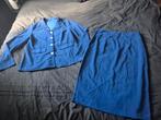 nieuw blauw mantelpakje XL, Kleding | Dames, Jasjes, Kostuums en Pakken, Kostuum of Pak, Blauw, Maat 46/48 (XL) of groter, Nieuw