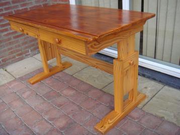 Vintage houten tekentafel tafel 120 x 65 x 62 - 88 cm beschikbaar voor biedingen