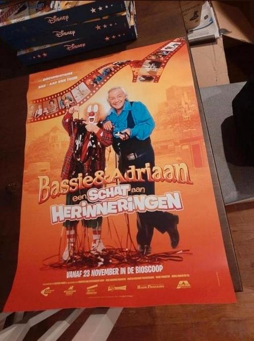 Bassie en Adriaan. Schat aan Herinneringen poster., Verzamelen, Posters, Zo goed als nieuw, Film en Tv, A1 t/m A3, Rechthoekig Staand