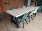 Douglas tuintafel 250cm met stalen X, A, H of U poten, Ophalen of Verzenden, Nieuw, Rechthoekig, Hout