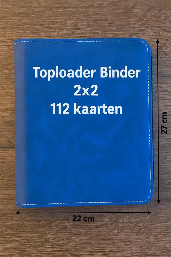 2x2 Toploader Binder - 112 slots + 100 Toploaders en Sleeves, Hobby en Vrije tijd, Verzamelkaartspellen | Pokémon, Nieuw, Sleeves of Kaarthoesjes