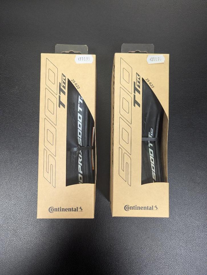 Set Continental 5000 TT TR, Set Schwalbe G-ONE RX, Fietsen en Brommers, Fietsonderdelen, Nieuw, Racefiets, Band, Ophalen of Verzenden