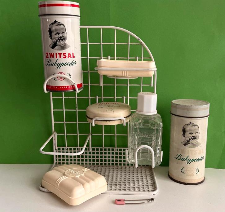 Vintage Zwitsal Set, Verzamelen, Merken en Reclamevoorwerpen, Gebruikt, Gebruiksvoorwerp, Ophalen of Verzenden