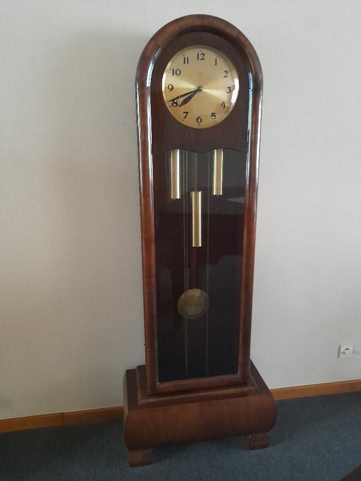 Duitse staande klok met kwartierslag (Kienzle - 1900), Antiek en Kunst, Antiek | Klokken, Ophalen of Verzenden