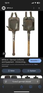 Gezocht; duitse wo2 veldschep met foedraal, Verzamelen, Ophalen of Verzenden