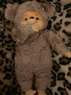 Monchichi vintage beige aap/ beer, Verzenden
