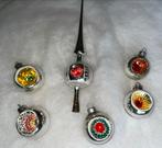 Vintage gekleurde deukpiek en deukballen, Diversen, Kerst, Ophalen of Verzenden, Gebruikt