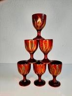 Vintage set van 6 houten eierdopjes, Ophalen of Verzenden