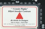 Sticker: Biljart Snooker Centrum Het Looie Pepke - Dongen, Ophalen of Verzenden, Zo goed als nieuw, Bedrijf of Vereniging