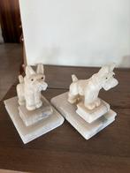 Albast Boeksteunen - Schotse Terriërs Vintage Set van 2, Antiek en Kunst, Ophalen