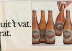 retro reclame 1985 Amstel bier pils lekker uit krat, Verzamelen, Ophalen of Verzenden, Overige typen