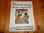 20 american songs and negro spirituals - gerard hengeveld, Zang, Gebruikt, Ophalen of Verzenden, Artiest of Componist