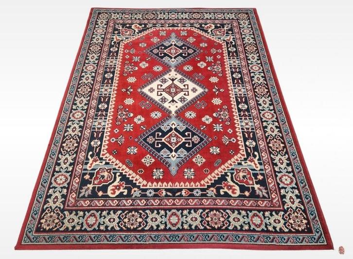 Vintage oosters vloerkleed medallion Kazak oriental 170x227, Huis en Inrichting, Stoffering | Tapijten en Kleden, Gebruikt, 150 tot 200 cm