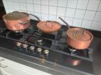 Pannenset koper mooie oneschadigde set, Witgoed en Apparatuur, Kookplaten, Ophalen of Verzenden, Zo goed als nieuw, Gas, Vrijstaand