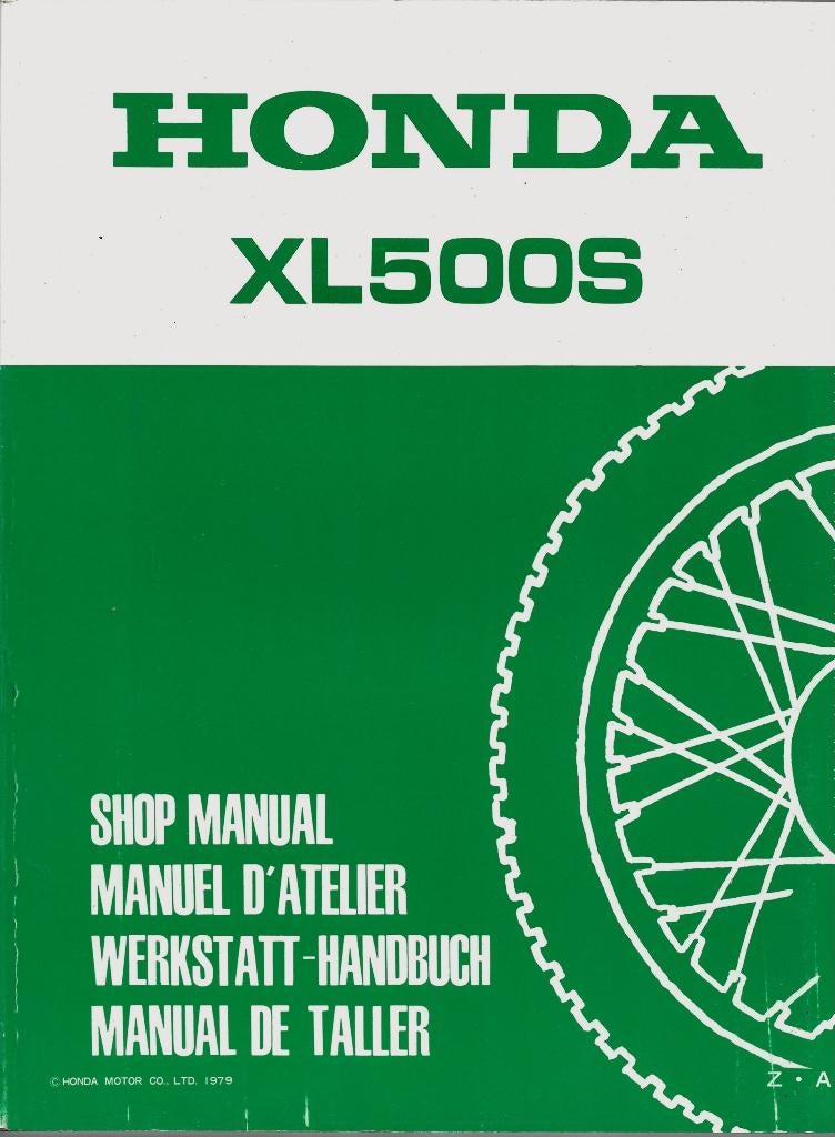 Honda XL500 S shop manual (971p) motor, Ophalen of Verzenden, Honda