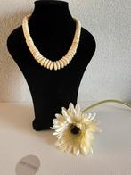 Q181/Vintage BOHO ketting van Been, Overige materialen, Gebruikt, Overige kleuren, Verzenden