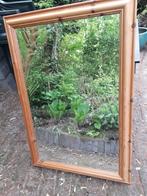 Oud grenenlijst met facet geslepen spiegel, Minder dan 100 cm, Rechthoekig, Zo goed als nieuw, 50 tot 75 cm