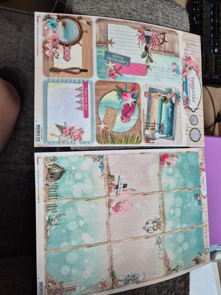 Studio Light Scrapvellen - Romantisch & Bloemen, Hobby en Vrije tijd, Scrapbooking, Nieuw, Papier of Karton, Overige merken, Ophalen of Verzenden