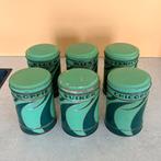 6 voorraadbussen art deco, Ophalen of Verzenden, Gebruikt, Overige, Overige merken