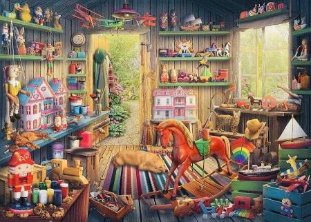 Ravensburger - Nostalgisch Speelgoed - 1000 stukjes, Hobby en Vrije tijd, Denksport en Puzzels, Nieuw, Legpuzzel, 500 t/m 1500 stukjes