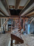 Hardhouten trap, Doe-het-zelf en Verbouw, Ladders en Trappen, Ophalen, Gebruikt, Trap, 2 tot 4 meter