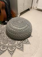 Ronde Gehaakte Poef, Huis en Inrichting, Banken | Voetenbanken en Poefen, Ophalen, Zo goed als nieuw, Rond, Minder dan 50 cm