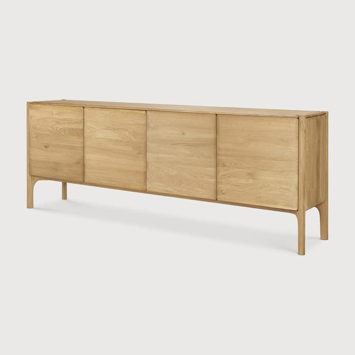 Ethnicraft PI buffetkast, Huis en Inrichting, Kasten | Dressoirs, Nieuw, 200 cm of meer, 25 tot 50 cm, Met plank(en), Eikenhout