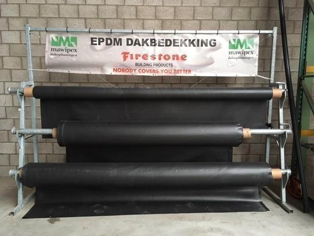 007. EPDM dakbedekking, Doe-het-zelf en Verbouw, Dakpannen en Dakbedekking, Nieuw, Dakplaat of Dakpanplaat, Steen of Klei, Zwart