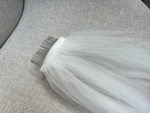 Sluier Abrazi Rox 260 cm wit, ivoor, Kleding | Dames, Trouwkleding en Trouwaccessoires, Zo goed als nieuw, Accessoires, Wit, Ophalen of Verzenden