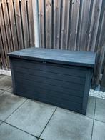 Antraciet kunstof kussenbox 870 liter, Tuin en Terras, Bergingen en Tuinkasten, Ophalen, Gebruikt, Kunststof, Overige typen