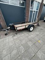 Degelijke oprij enkel as aanhanger 750kg met rijplaten, Auto diversen, Aanhangers en Bagagewagens, Ophalen, Gebruikt