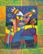 Clemens Briels grote ingelijste zeefdruk (Dos Gardenias...), Ophalen