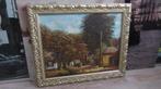 Tk mooi antiek schilderij met boerderij Marcus De Wekker., Ophalen