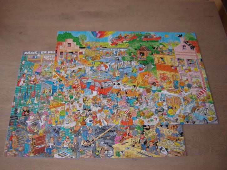 Puzzel Jan van Haasteren DE MUZIEKWINKEL/ VAKANTIEBEURS 2 x, Hobby en Vrije tijd, Denksport en Puzzels, Zo goed als nieuw, Legpuzzel