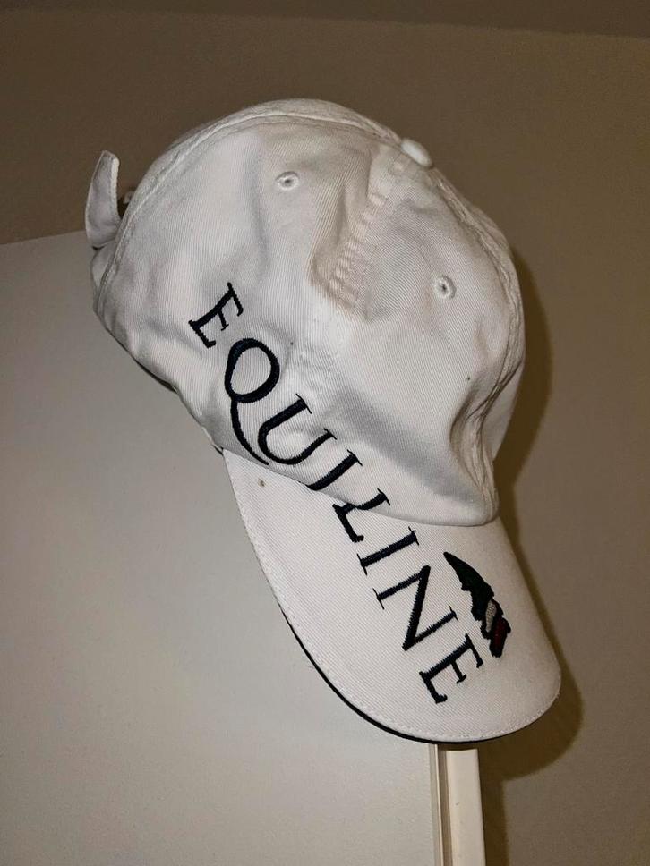 Petje Equiline Baseballcap Witte Pet ZGAN, Dieren en Toebehoren, Paardrijkleding, Zo goed als nieuw, Overige typen, Ophalen of Verzenden