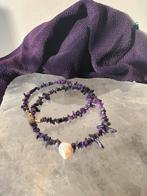 Sugiliet zoetwater parel geluk hoge trilling meditatie uniek, Sieraden, Tassen en Uiterlijk, Kettingen, Paars, Nieuw, Ophalen of Verzenden