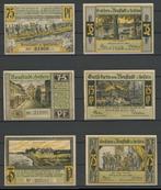 Neustadt in Holstein 3x 75 Pfg 1921 Noodgeld Biljet c-139 jd, Ophalen of Verzenden, Duitsland, Setje