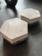 Marmeren onderzetters, Huis en Inrichting, Woonaccessoires | Onderzetters, Ophalen of Verzenden, Glas of Kopje