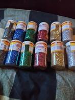 glitters in potten, 6 kleuren totaal 12 potten, Ophalen of Verzenden, Materiaal
