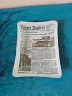 Glas schaaltje Friesch Dagblad 16 maart 1972, Ophalen of Verzenden