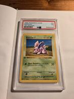 Pokemon kaart: Nidoran (M) SHADOWLESS!Base Set 1st Ed. PSA 7, Ophalen of Verzenden, Zo goed als nieuw, Losse kaart