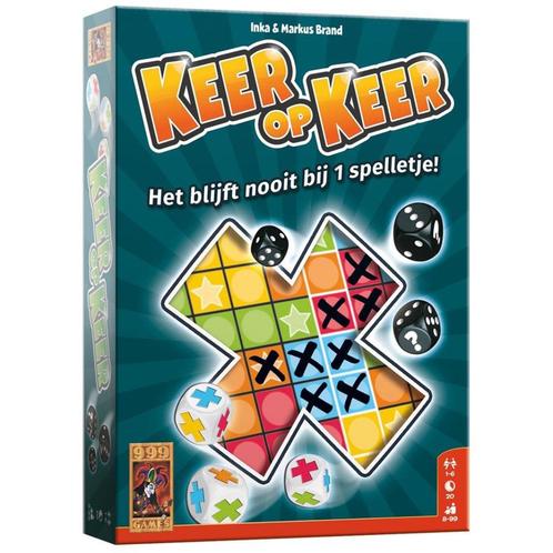 Keer op Keer dobbelspel | NIEUW, Hobby en Vrije tijd, Gezelschapsspellen | Bordspellen, Nieuw, Verzenden